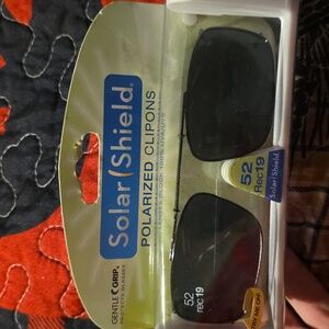 Solar Shield Polarized Clip-On Sunglasses 52 Rec 19
